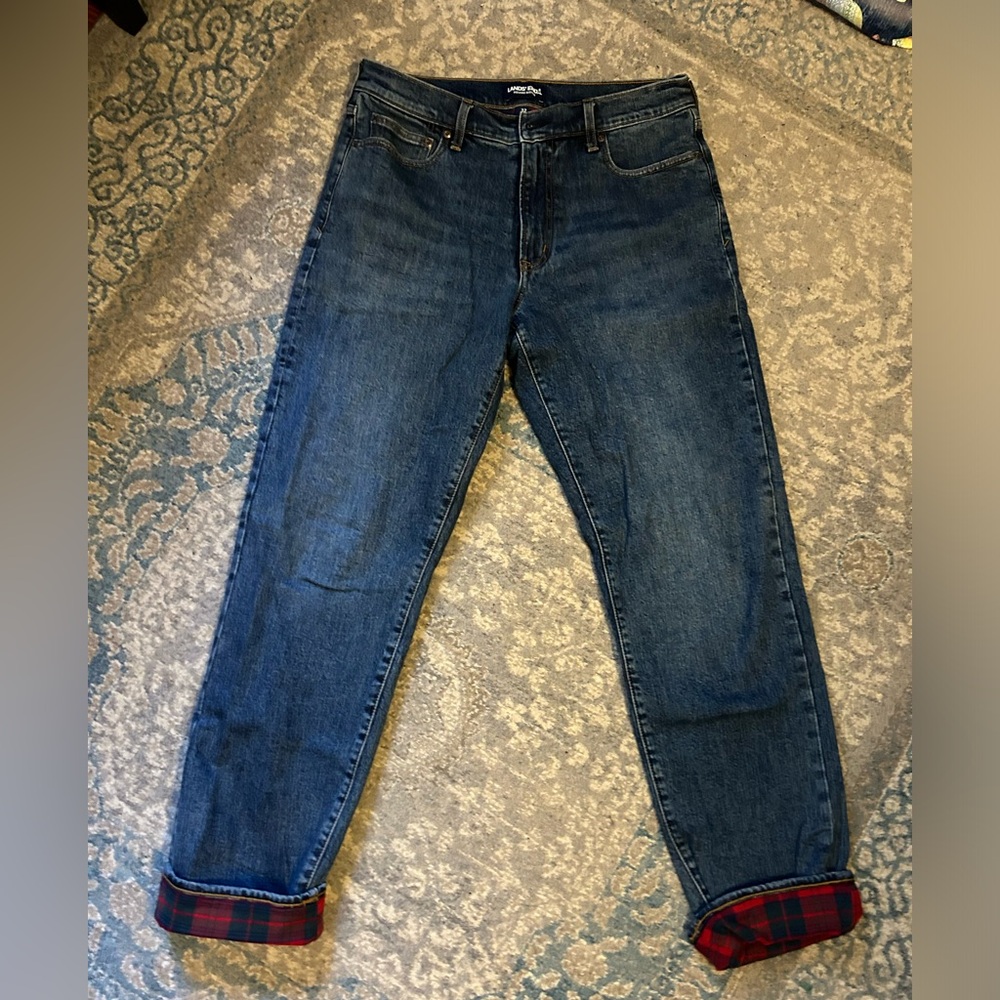 EUC flannel lined landsend jeans!